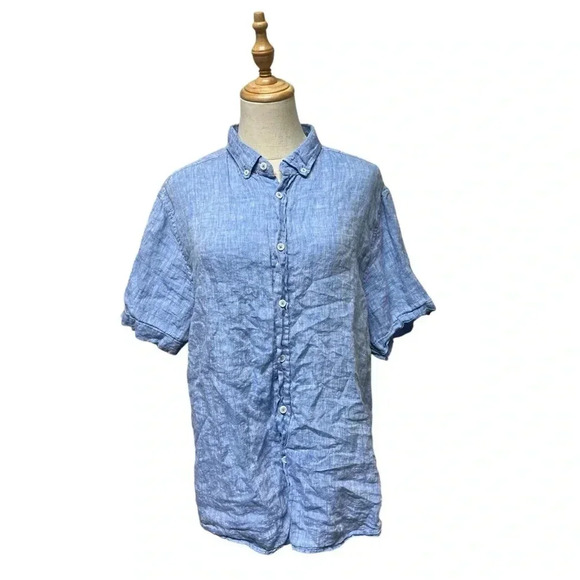 Report Collection Heritage 💯 Linen Shirt Size XL - Picture 1 of 9